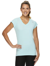 Load image into Gallery viewer, Reebok Women's Perfect Fitted Performance Cap V-Neck T-Shirt
