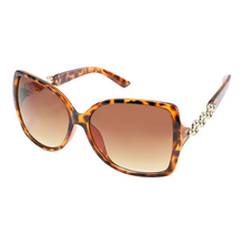 Load image into Gallery viewer, Women's Chain Fashion Sunglasses Tortoise/Gold
