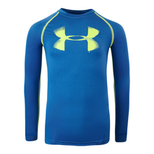 Load image into Gallery viewer, Under Armour Boys' Heatgear Fitted Big Logo L/S Shirt

