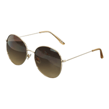 Load image into Gallery viewer, Women's Classic Round Fashion Sunglasses Gold/Bronze
