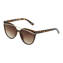 Load image into Gallery viewer, Women's Brow Bar Fashion Sunglasses Tortoise
