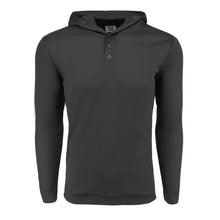 Load image into Gallery viewer, True Rock Men's Waffle Knit Henley Hoodie
