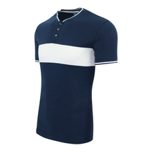 Load image into Gallery viewer, Kenneth Cole Reaction Men's Color Block Pique Baseball Henley S/S Shirt
