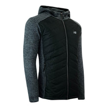 Load image into Gallery viewer, New Balance Men's Quilted Full-Zip Fleece Hooded Jacket
