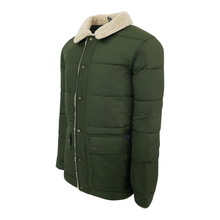 Load image into Gallery viewer, IZOD Men's Sherpa-Lined Collar Winter Jacket Olive 2XL
