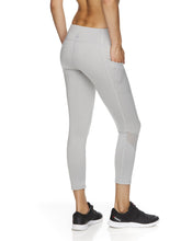 Load image into Gallery viewer, Reebok Women's Aspire Capri Leggings Grey Heather L
