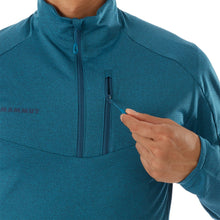 Load image into Gallery viewer, Mammut Men's Nair ML Half Zip Pullover Sapphire Melange XL
